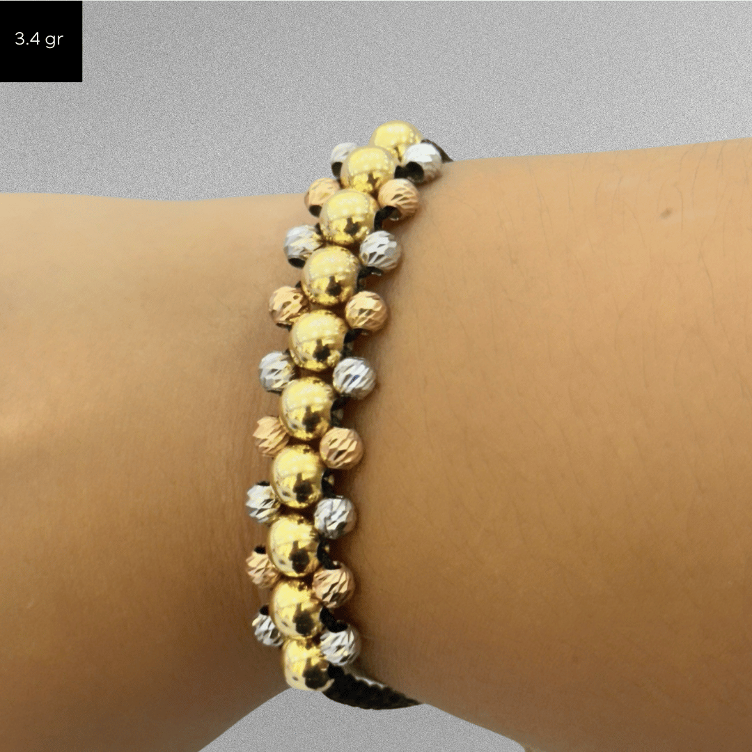 Pulsera tejida simetrica | 3.4 gr