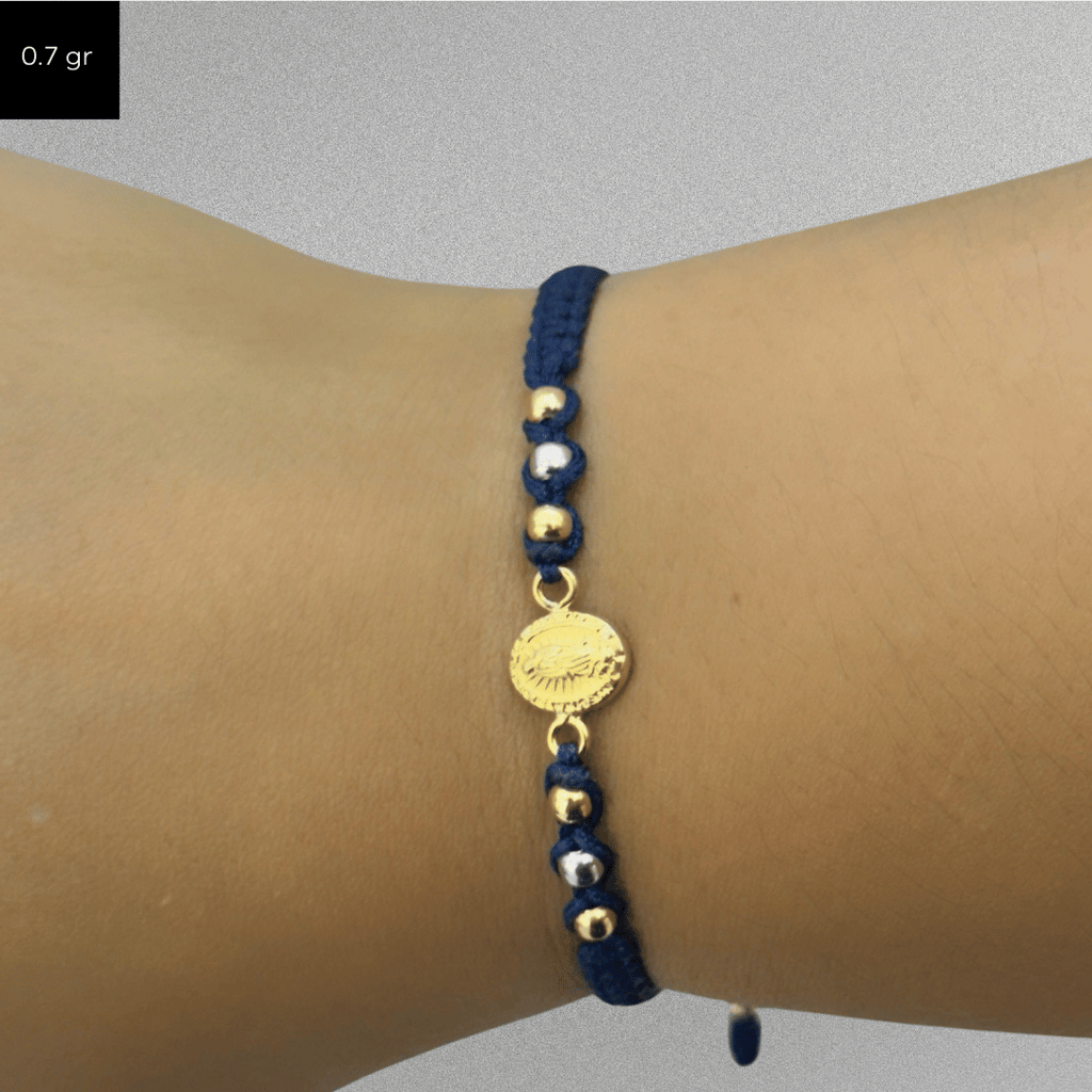 Pulsera tejida guadalupana | 0.7 gr