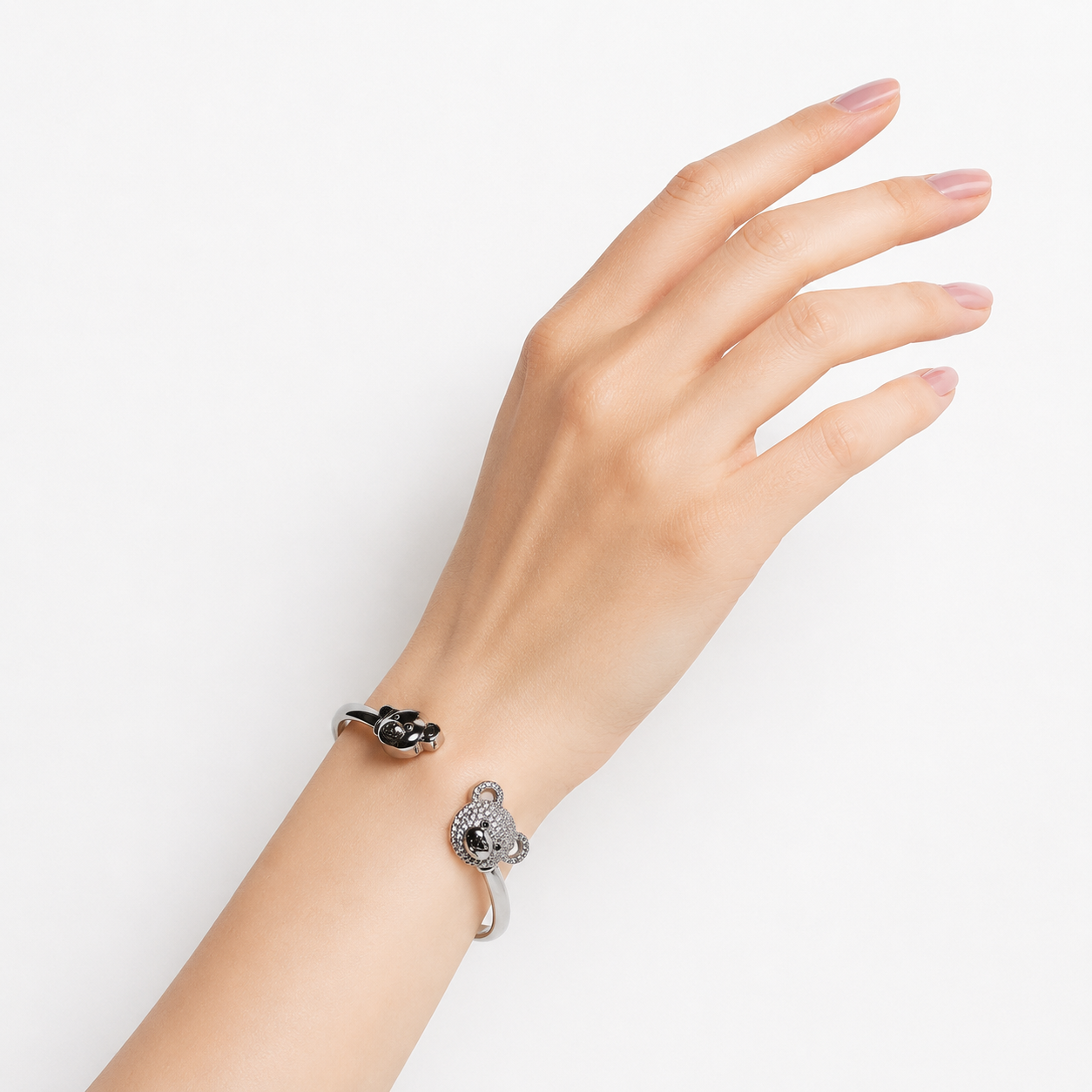 Pulsera oro blanco ositos | 11.20 gr