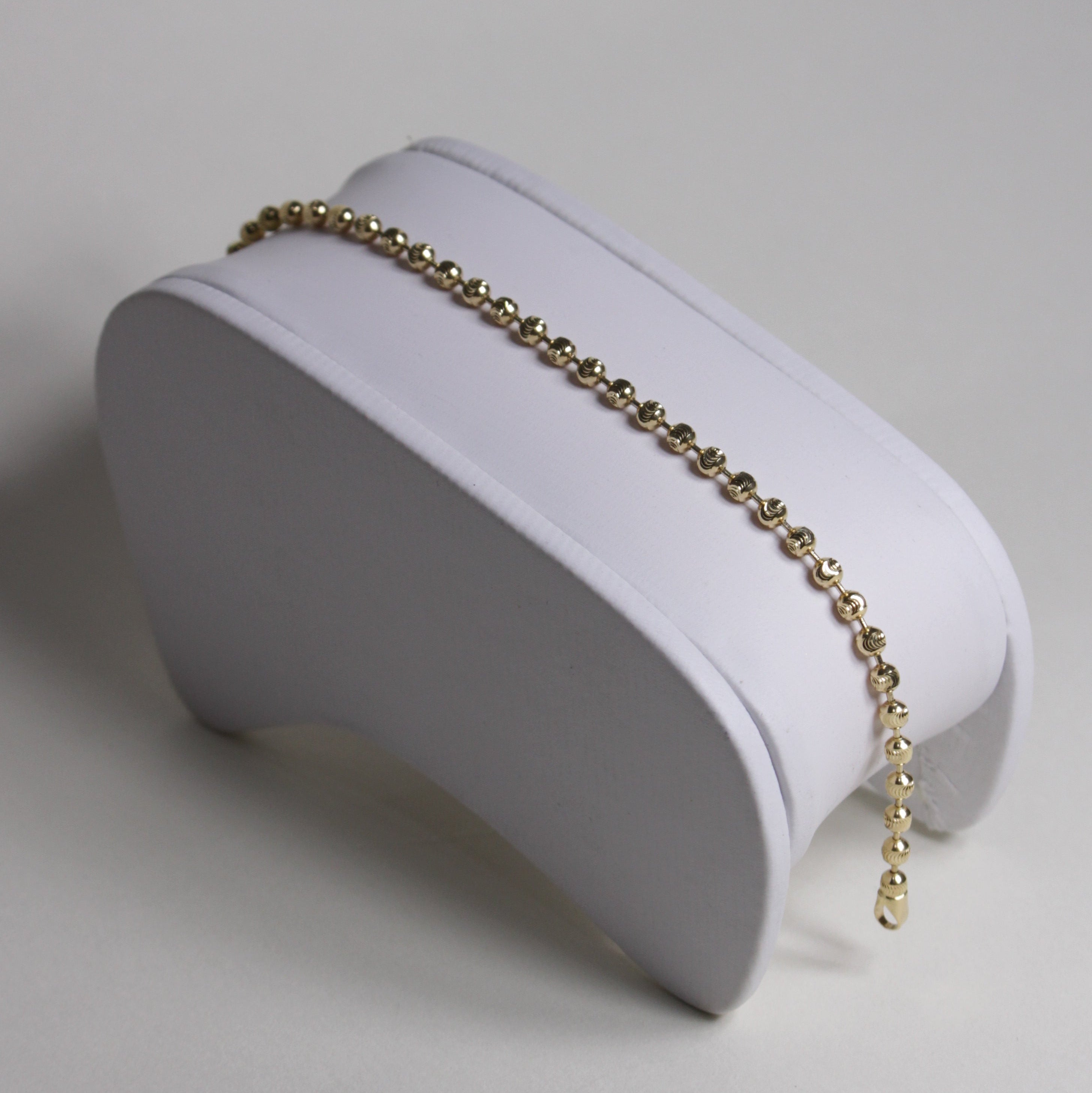 Pulsera balines diamantados  17.5 cm | 4.62 gr