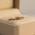 Anillo 15 Banda Bicolor - Formato cuadrado tonos cálidos