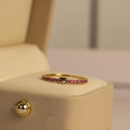 Anillo 15 Banda Rosa - Formato cuadrado tonos cálidos