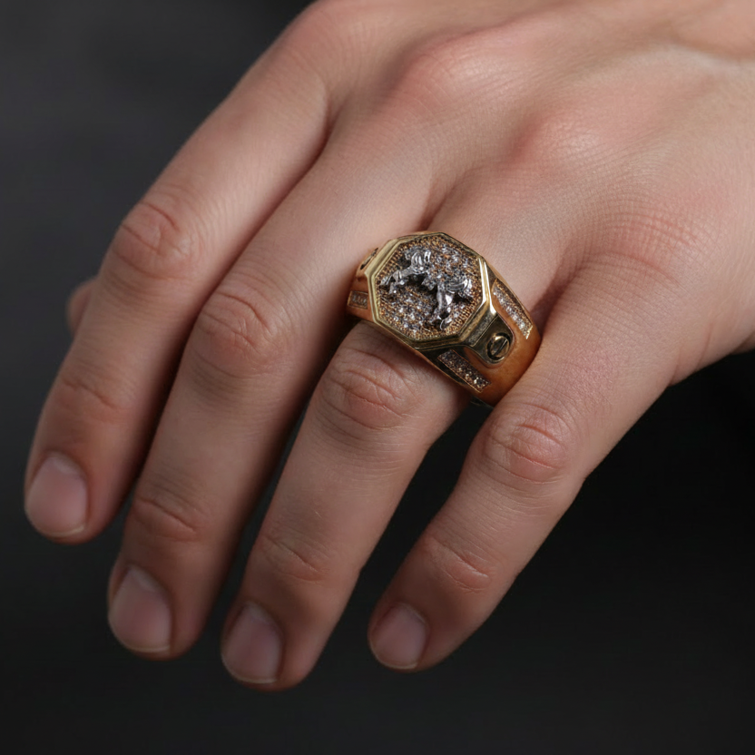 Anillo ajustado a la mano