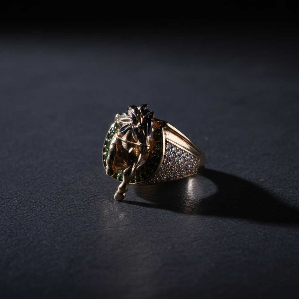 Anillo cabeza caballo editorial