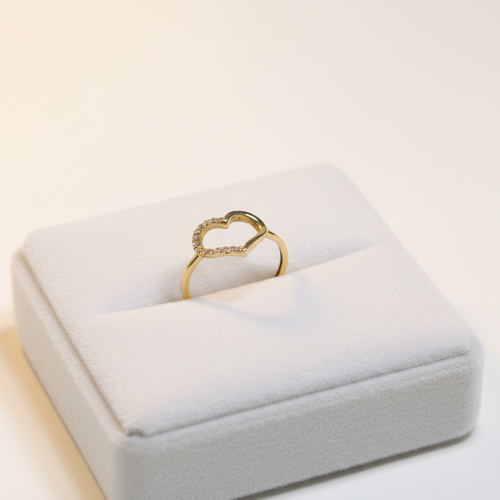 Anillo corazón abierto - producto
