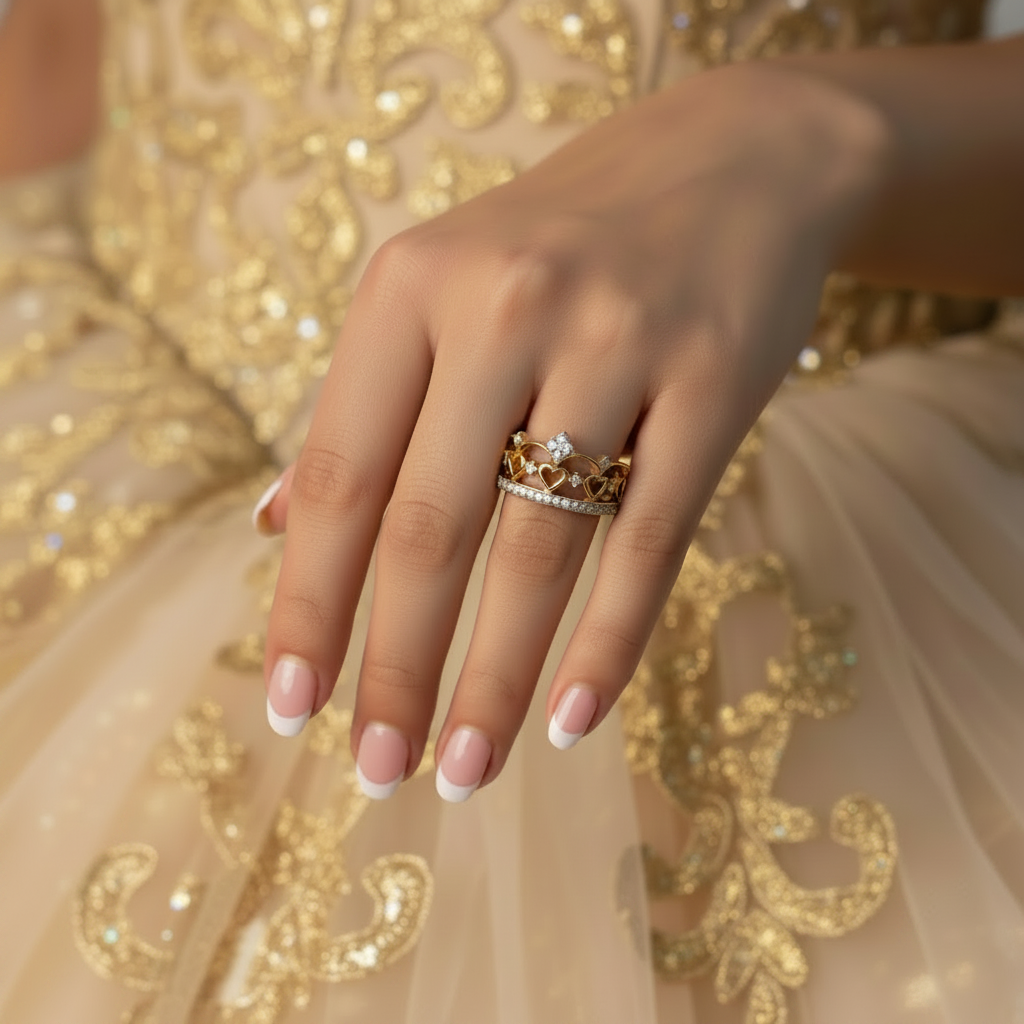 Anillo corona a la medida del dedo