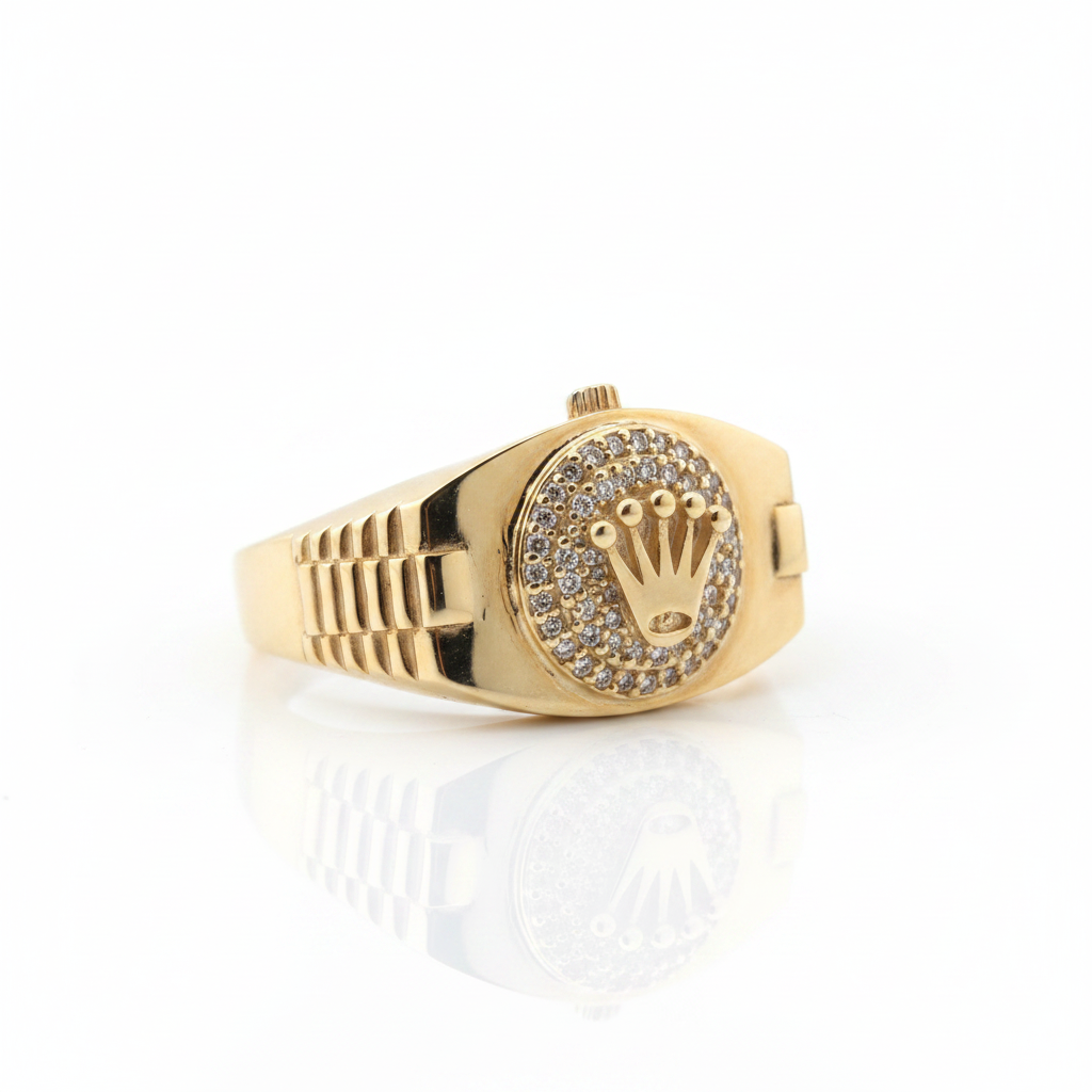Anillo corona fondo blanco mejorado