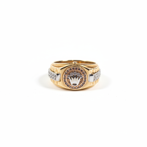 Anillo corona fondo blanco