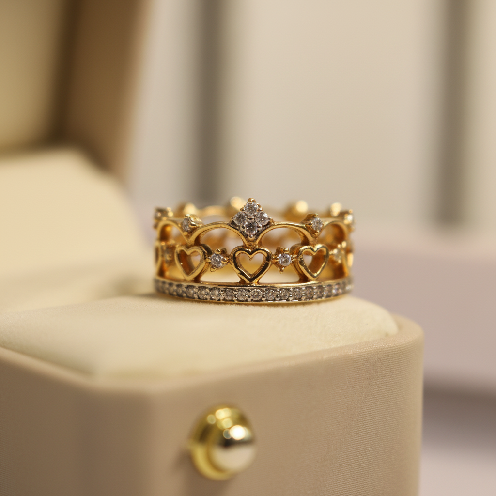 Anillo corona foto producto cuadrada