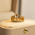 Anillo Corona - Oro más vibrante