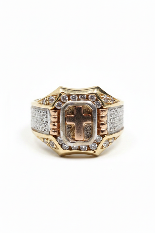 Anillo cruz vertical