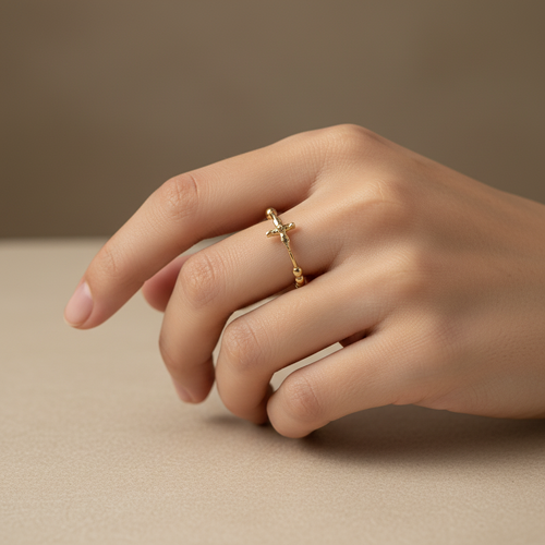 Anillo denario en oro