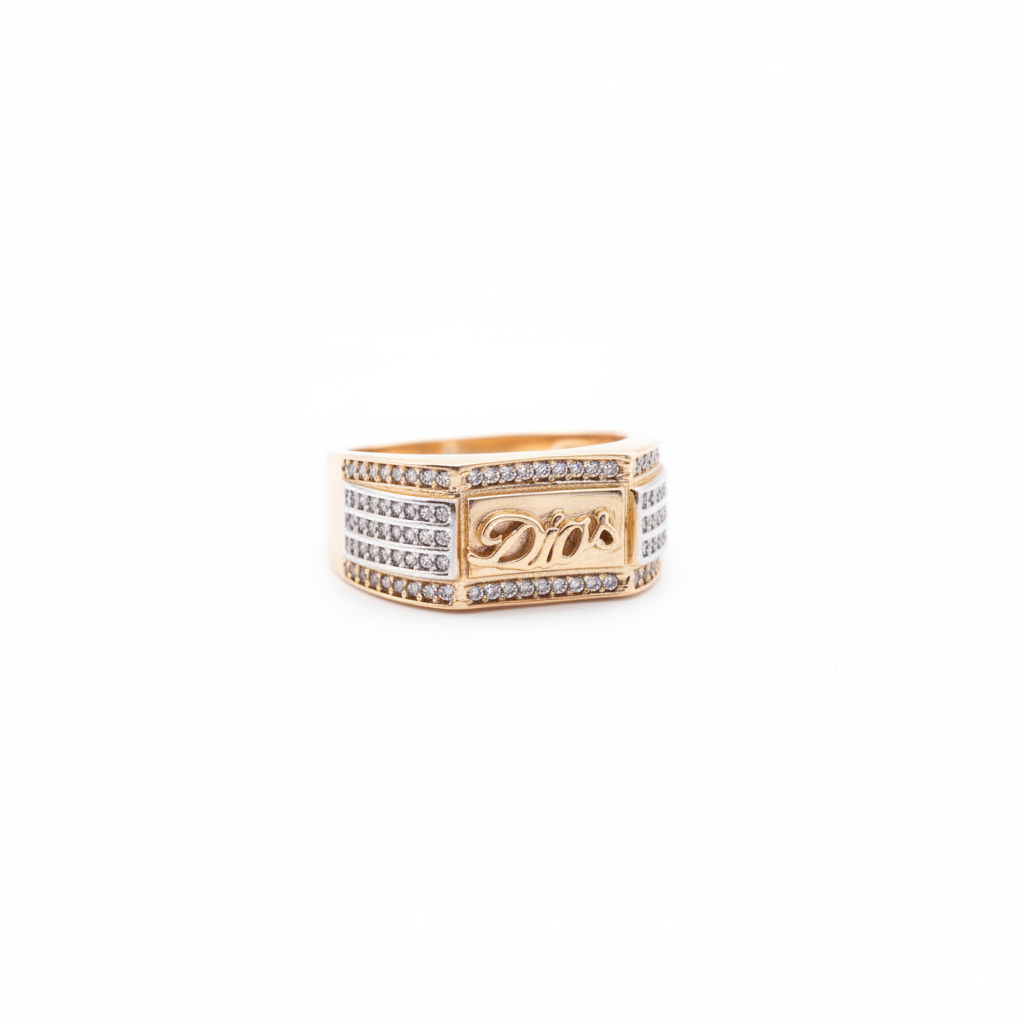 Anillo Dios fondo limpio
