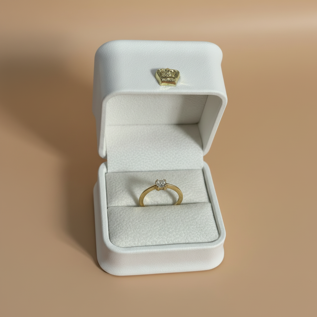 Anillo en beige sin velas