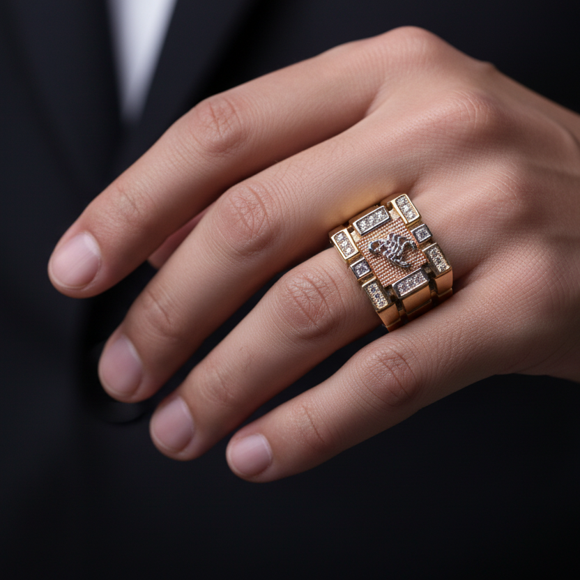 Anillo escorpión jubilee en mano