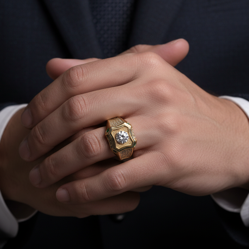 Anillo fiel en mano
