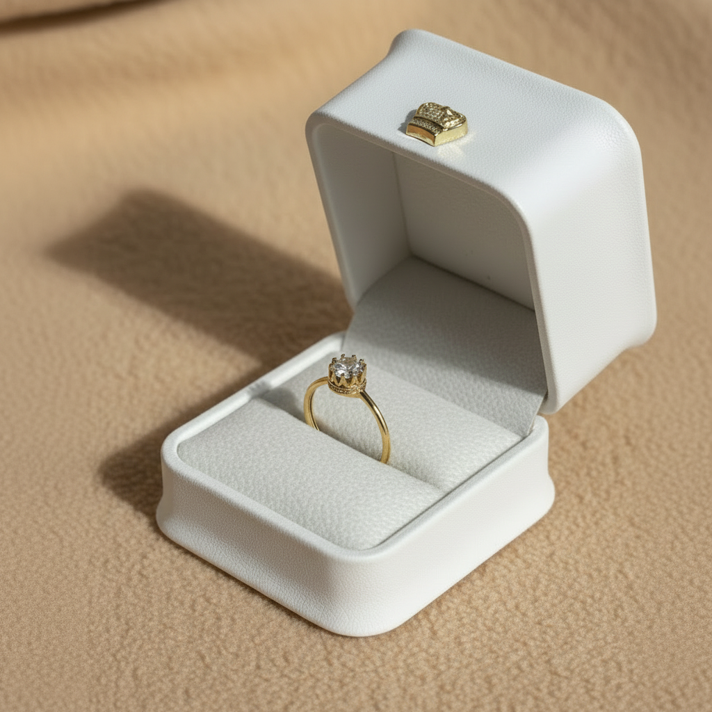 Anillo fondo beige