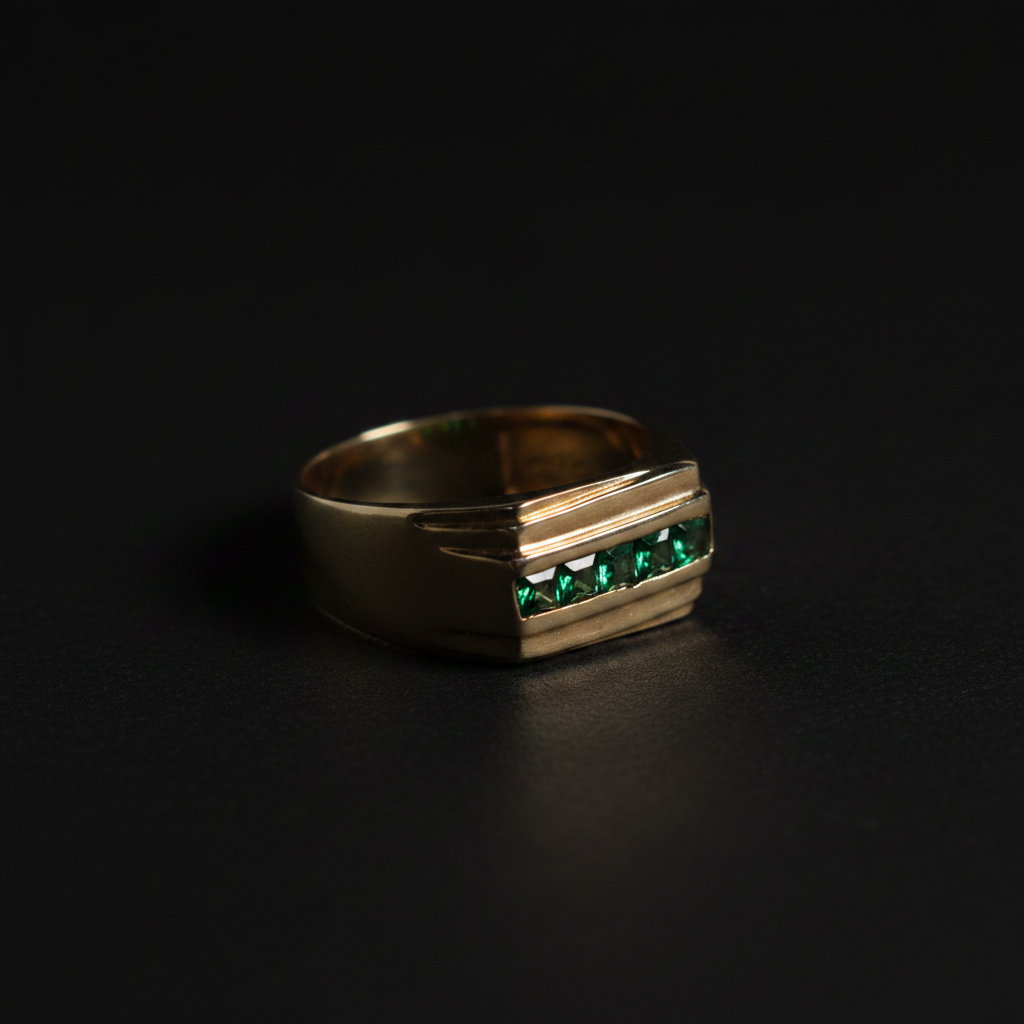 Anillo fondo negro