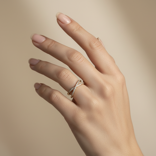 Anillo joyería de lujo