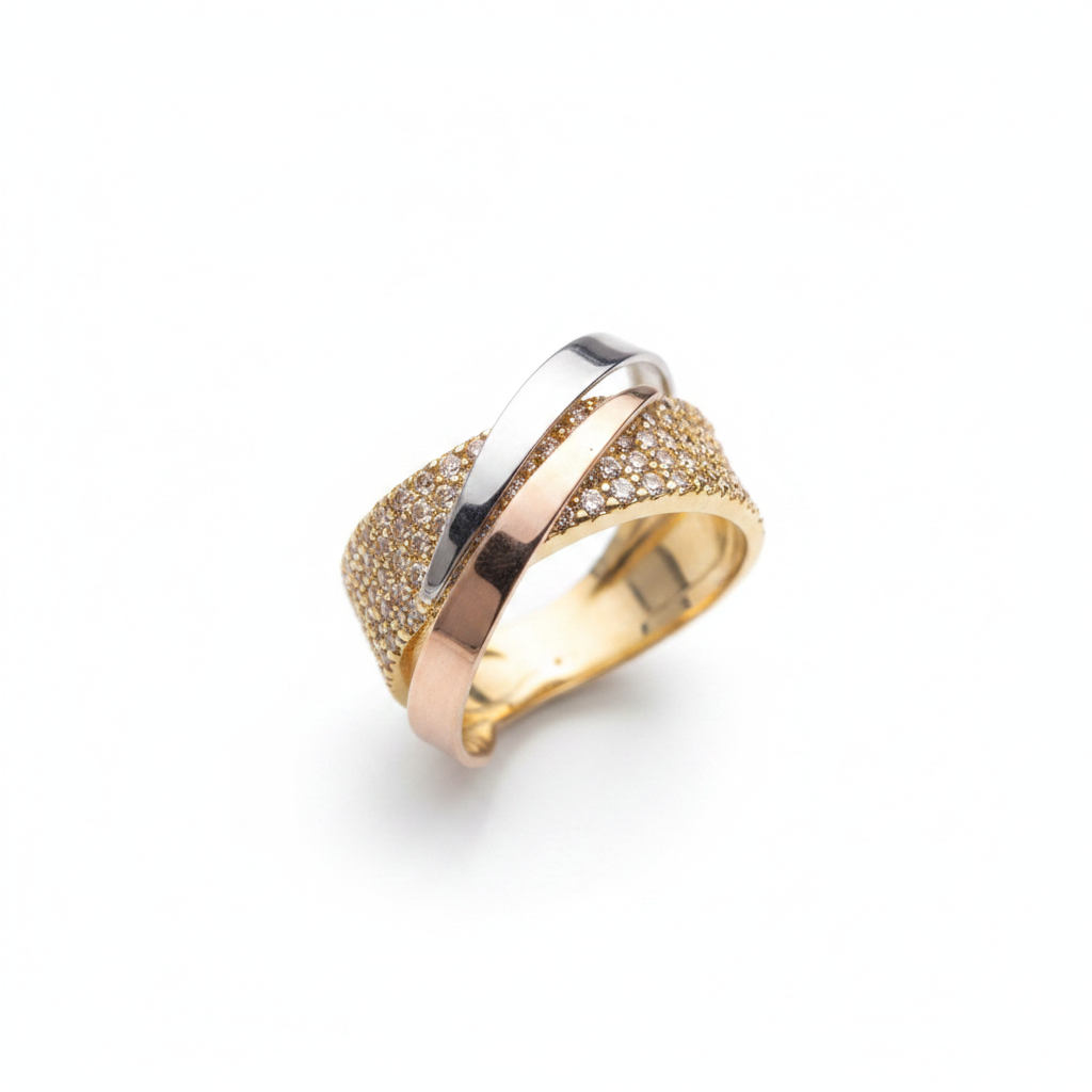 Anillo laberinto mejorado fondo blanco