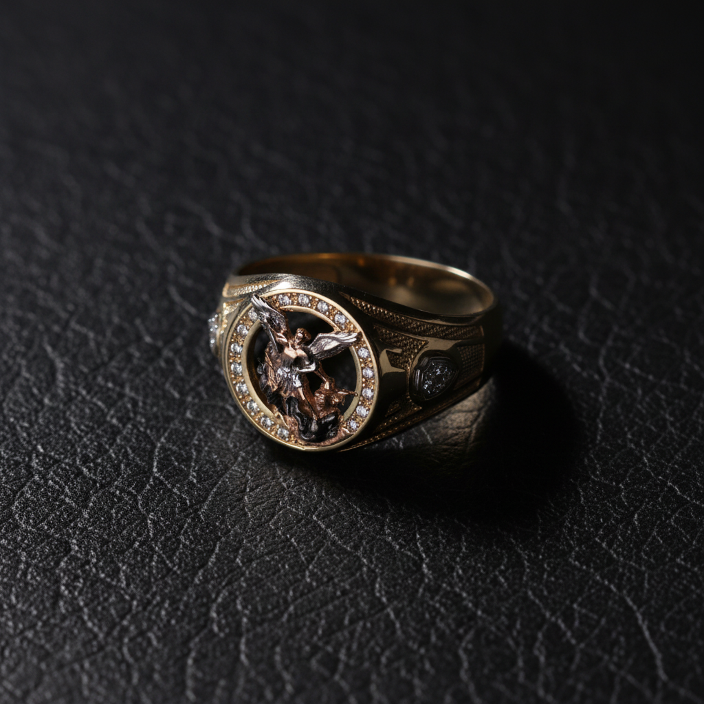 Anillo San Miguel cuero mate