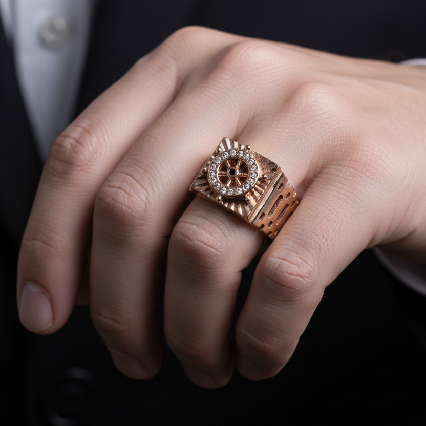 Anillo timón jubilee en mano