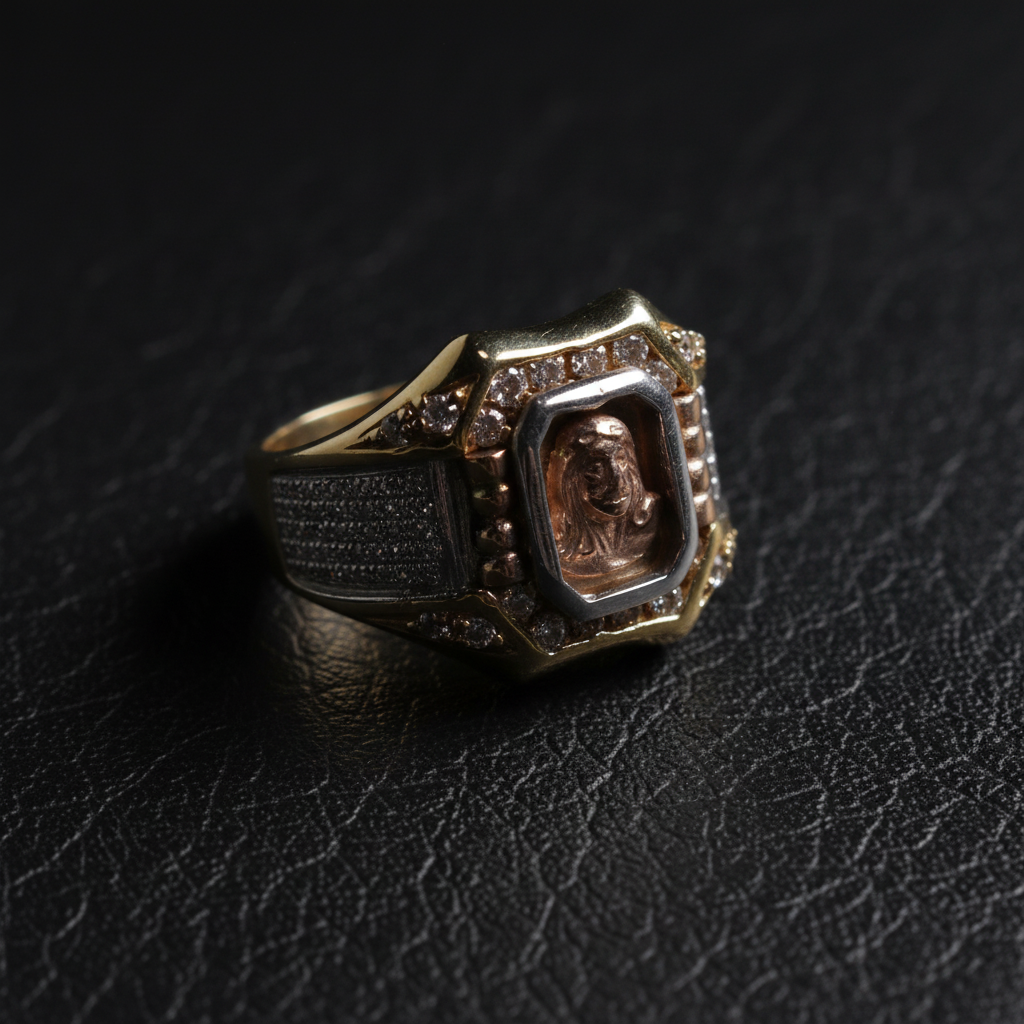 Anillo Virgen cuero mate