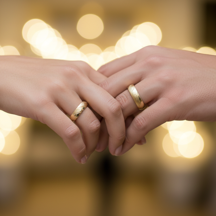 Anillos ajustados en dedos