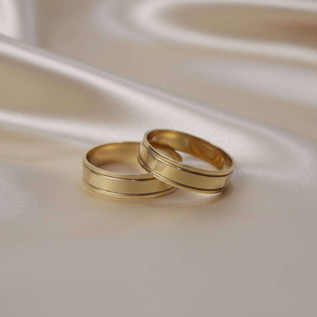 Anillos boda elegantes tonos beige