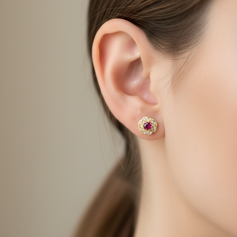 Arete pequeño 0.1cm en oreja
