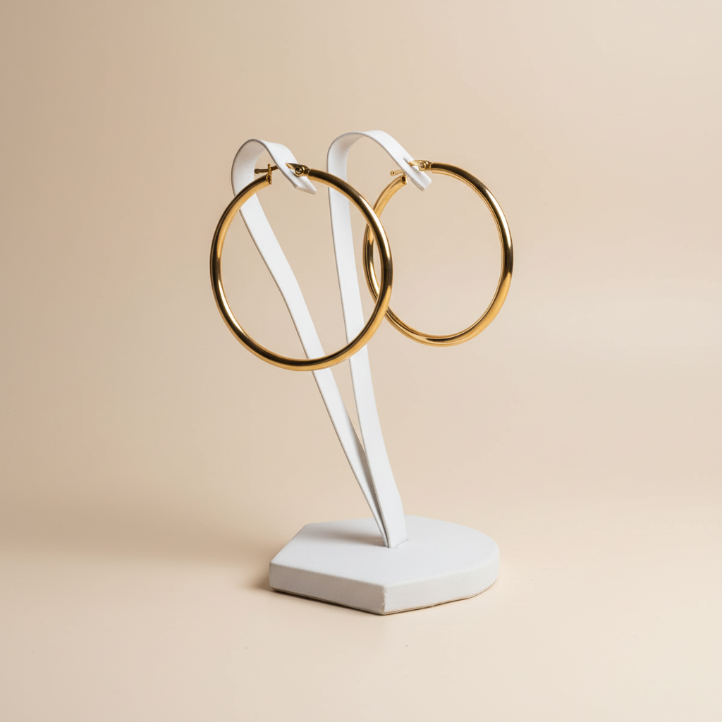 Aretes de aro - foto de catálogo