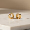 Aretes de aro gruesos en oro - catálogo