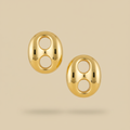 Aretes de oro 18K ovalados producto
