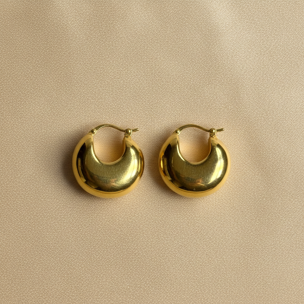 Aretes de oro 18K tipo aro catálogo