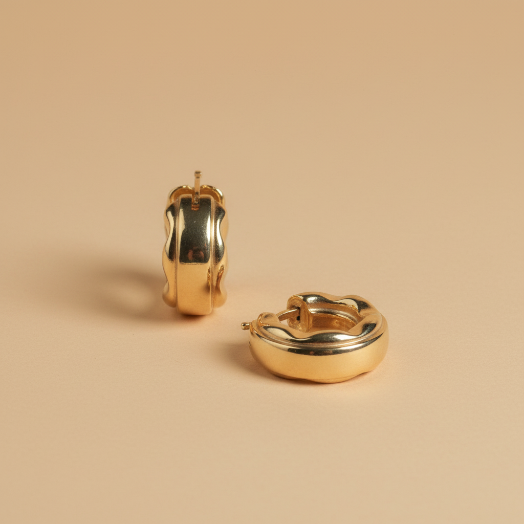 Aretes de oro 18K torcidos catálogo