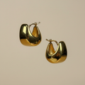 Aretes de oro tipo argolla gruesa - Catálogo profesional