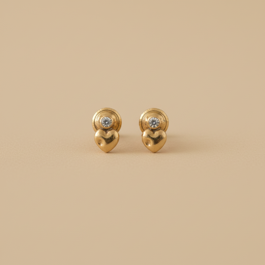 Aretes osito de frente