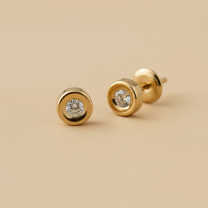 Aretes redondos ángulo diferente