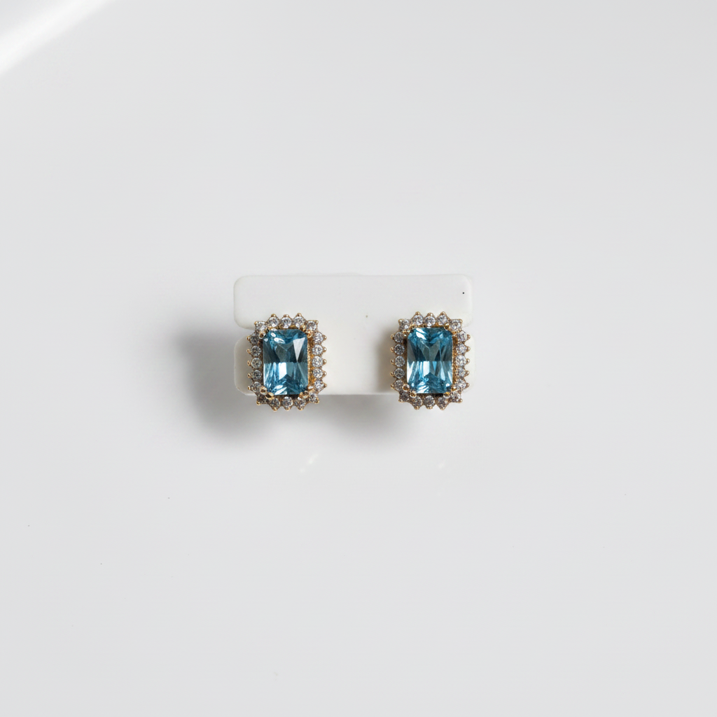 Aretes topacio azul - foto de producto v2