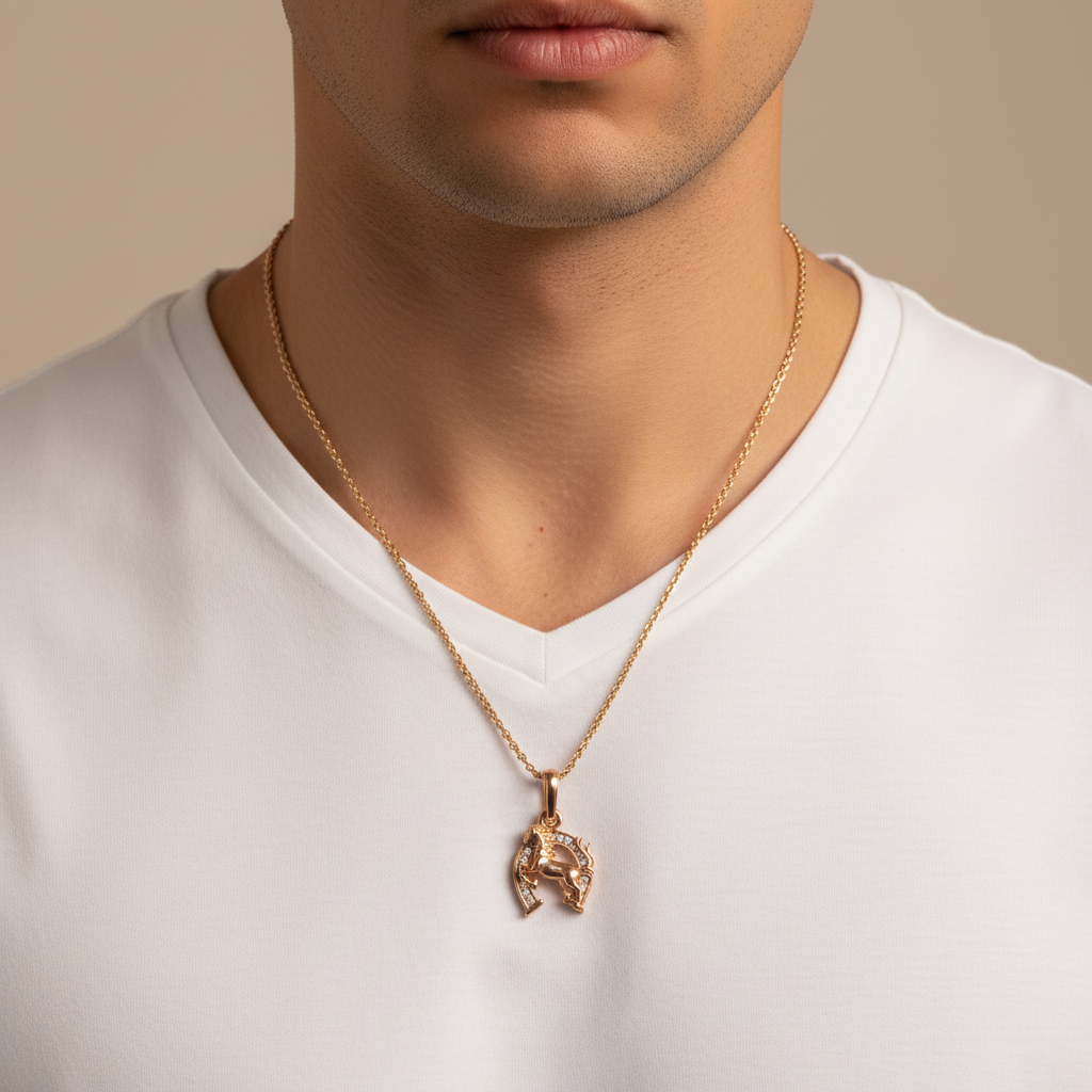 Caballo pavé - hombre cadena gruesa