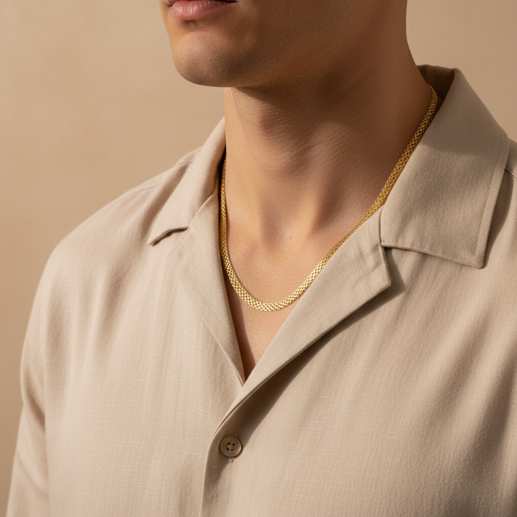 Cadena con camisa de cuello