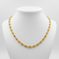 Cadena marina gucci coffee bean busto fondo blanco