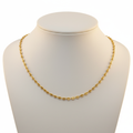 Cadena oro puffed mariner busto joyería cuadrada
