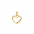 Corazón abierto dorado - fondo blanco