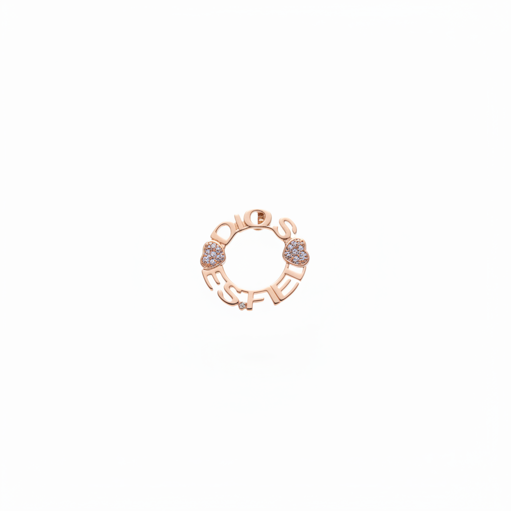 Dije circular - fondo blanco