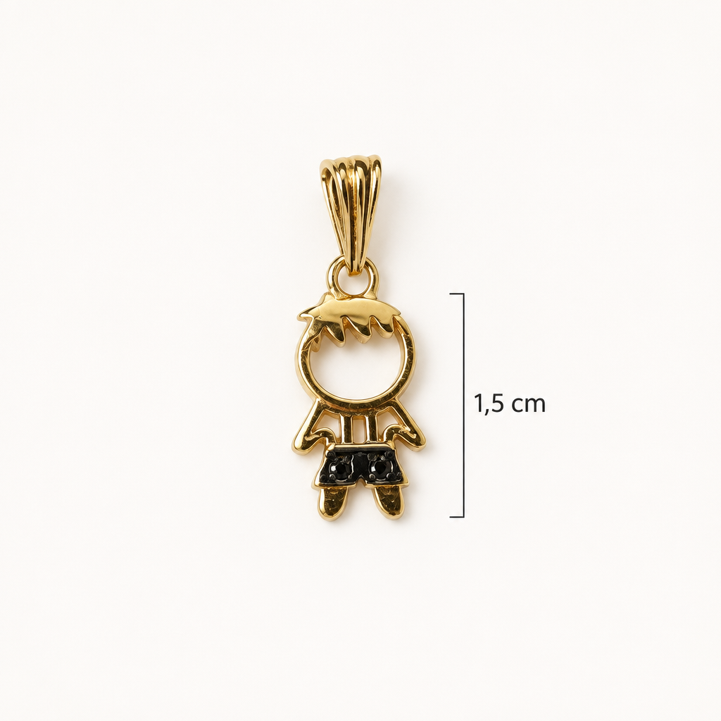 Dije con guía de 1,5 cm