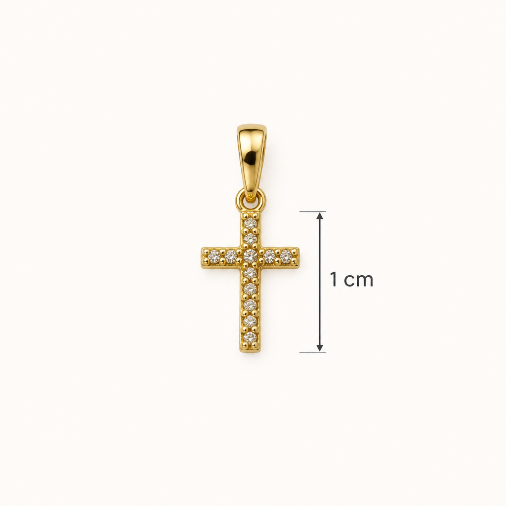 Dije con guía de medida de 1 cm
