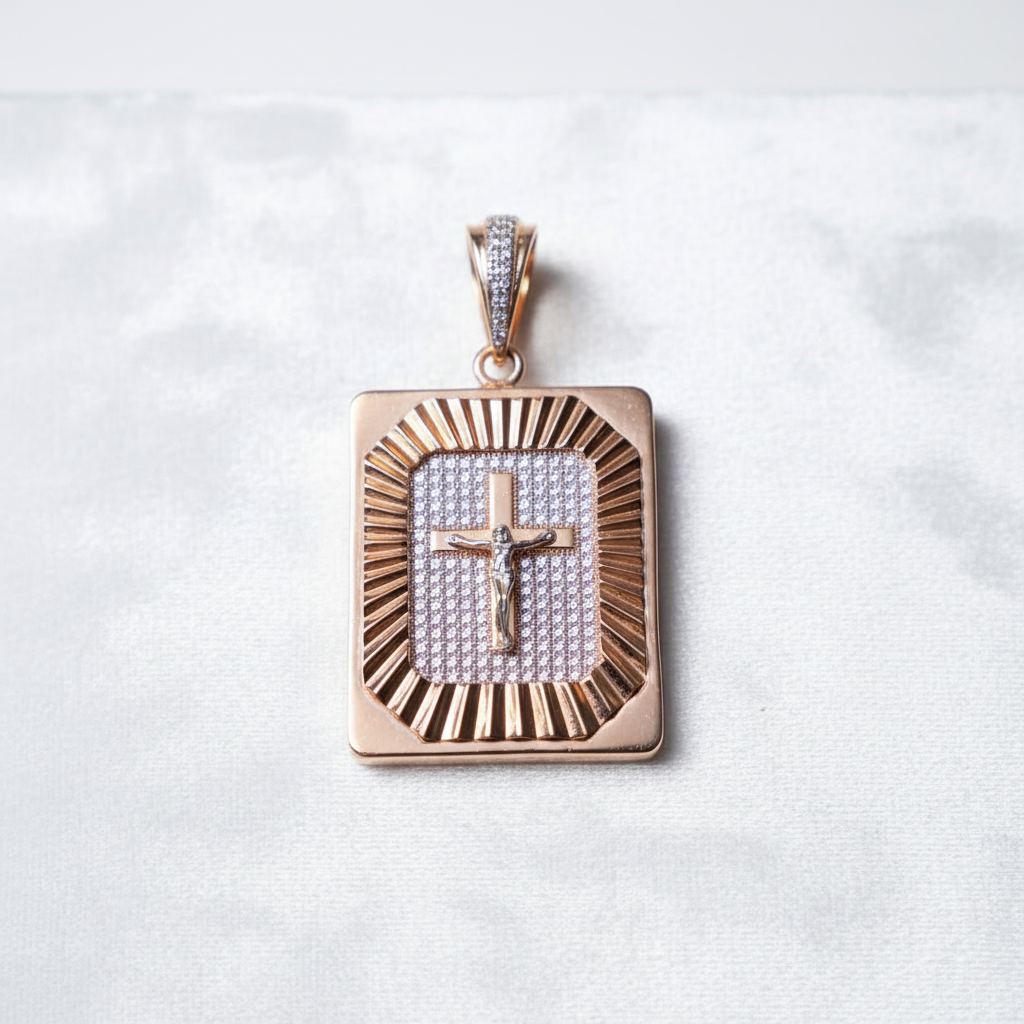 Dije Cristo rectangular - producto 1