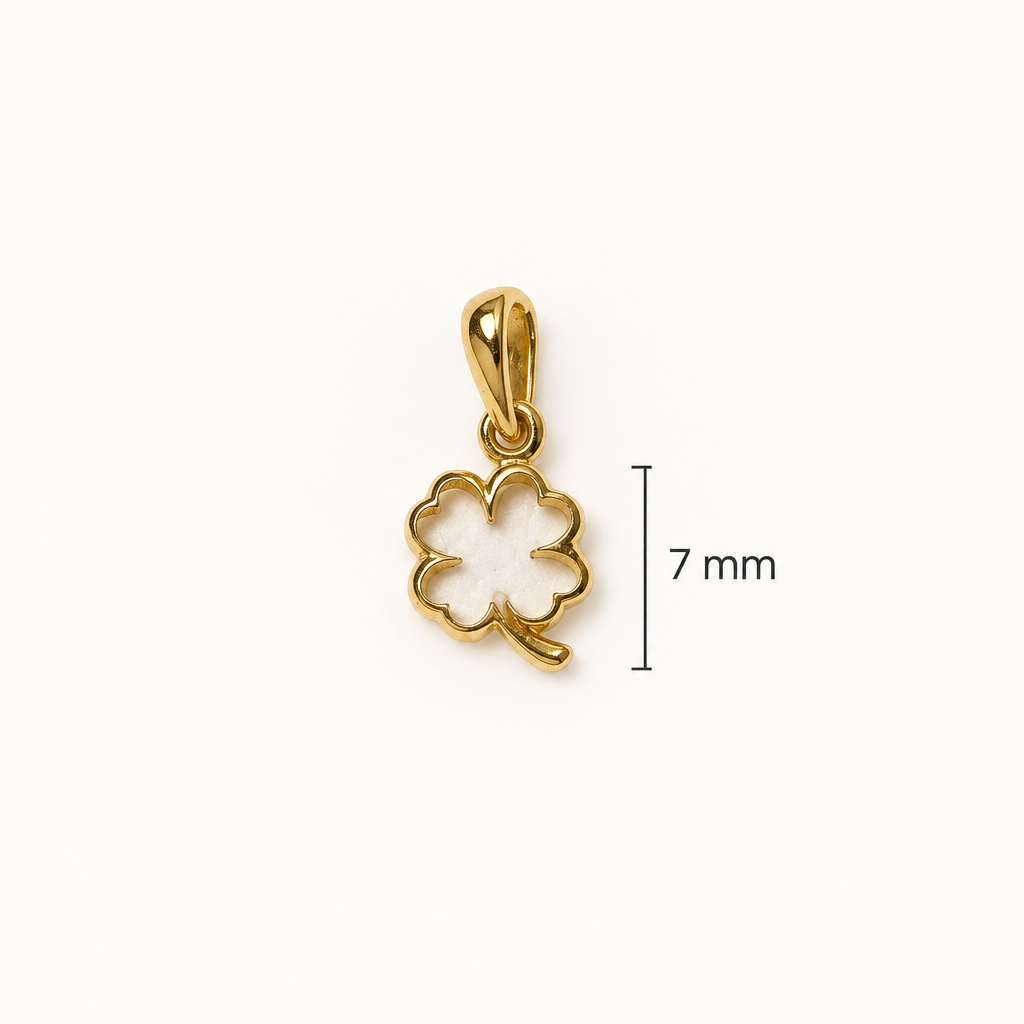 Dije de flor con guía de 7 mm