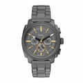 Fossil Machine gunmetal gris dorado fondo blanco